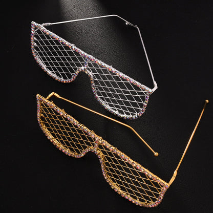 Rhinestone Frameless Party Glasses – Sparkle Vibes