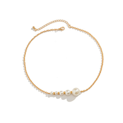 Celestine Pearl Bead Necklace